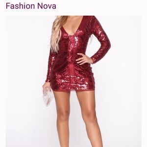 NWT Fashion Burgundy dress